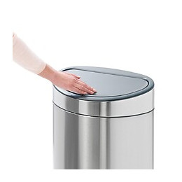 Poubelle Tri Sélectif 23+10l Matt Steel - 100680