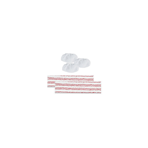 Kit 3 Bonnets + 2 Serpillières En Microfibre - Paeu0324