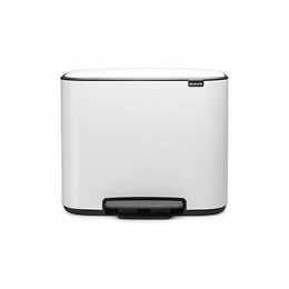Poubelle À Pédale 36l Blanc - 121388