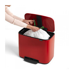 Poubelle À Pédale 36l Rouge Passion - 121401