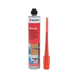 Mortier Spécial Bicomposants Wit-p 200 Ton Gris Beton Cartouche 300ml Gris Beton