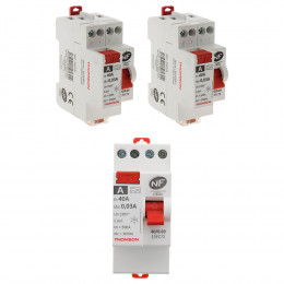 3 Interrupteurs Différentiels À Vis - 30ma Type Ac 40a Nf - Thomson
