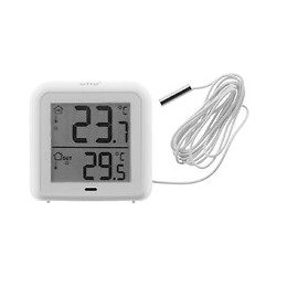 Thermomètre ?hygromètre À Sonde De Température Filaire Blanc