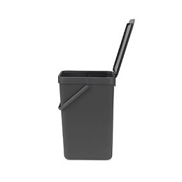 Poubelle 16l Gris - 109966