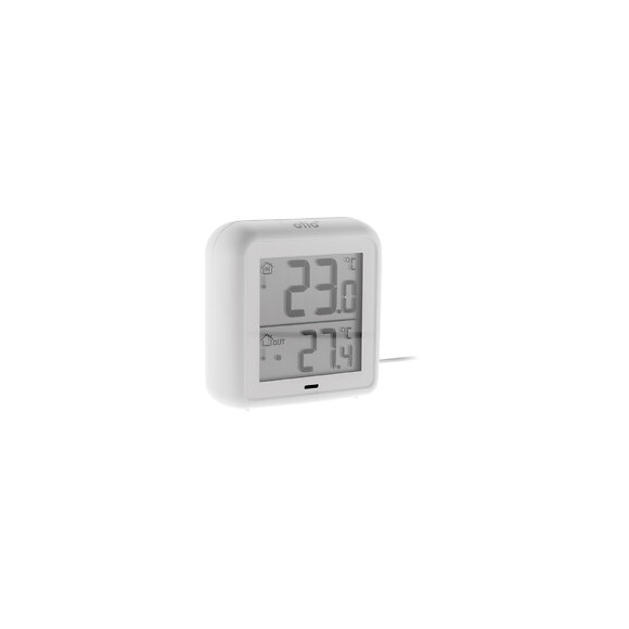 Thermomètre ?hygromètre À Sonde De Température Filaire Blanc