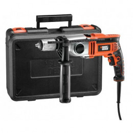 Perceuse 850w, Mandrin Sans Clé 13mm Porte-documents Black & Decker