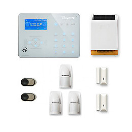 Alarme Maison Sans Fil Ice-b45 Compatible Box Internet Et Gsm