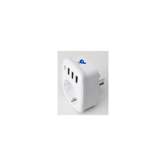 Adapateur Europe Vers Usa (4 Ports Usb) - Voltman