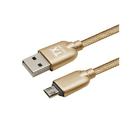 Câble Lightning Micro Usb Tx Think Xtra En Metal Tressé Or