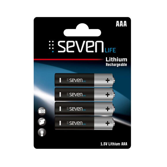 Pile Rechargeable 220 Mah Seven Life, Aaa Pack 4