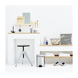 Poubelle À Pédale 5l Matt Steel - 112645