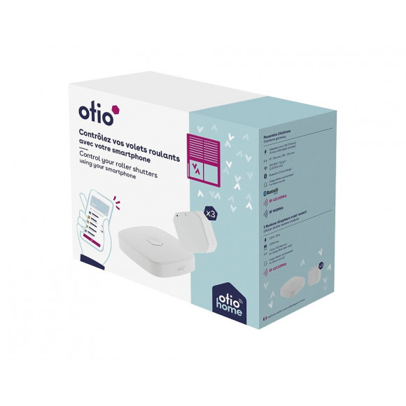 Pack Volets Roulants Connectés (1 Box + 3 Modules) - Otio