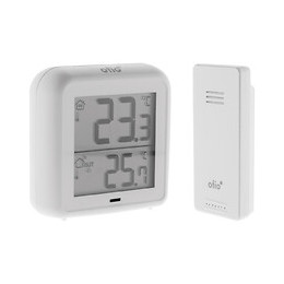 Thermomètre ? Hygromètre Avec Capteur Sans Fil Blanc - Otio