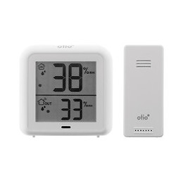 Thermomètre ? Hygromètre Avec Capteur Sans Fil Blanc - Otio