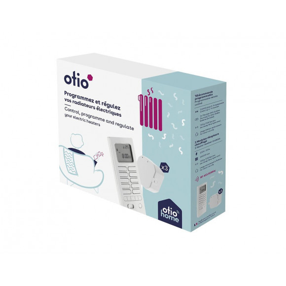 Pack Chauffage Connecté Avec Télécommande Thermostat Et Modules De Chauffage - Otio