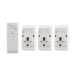 Lot De 3 Prises Connectées Avec Télécommande 16 Canaux - Otio