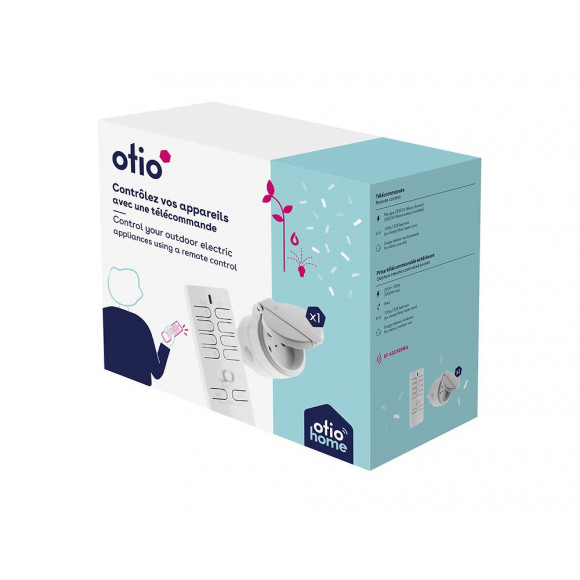Prise Connectée D'extérieur Ip44 + Télécommande - Otio