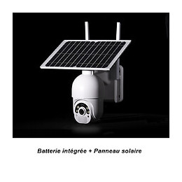 Daewoo Pack De 2 Caméras Autonomes Rotative Extérieures W505m Full Hd Avec Panneaux Solaires