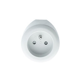 Prise Bewatt Avec Chargeur Usb Réversible (blanc) - Watt And Co