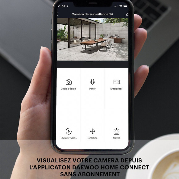 Daewoo Pack De 2 Caméras Autonomes Rotative Extérieures W505m Full Hd Avec Panneaux Solaires