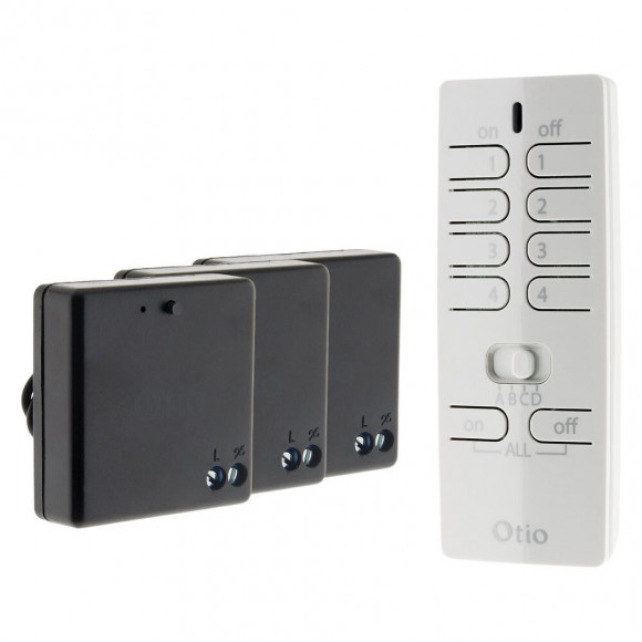 Pack Éclairage Connecté Avec Télécommande Et 3 Modules Éclairage - Otio
