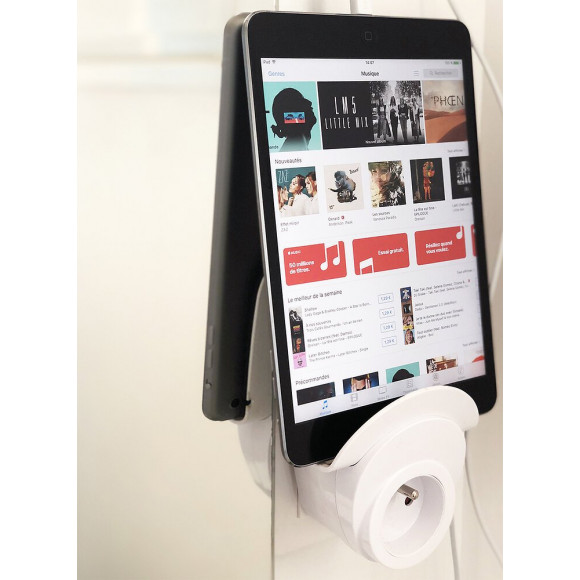 Dock De Charge Pour Tablettes Gris  Usb 3.1a Et Prise 16a