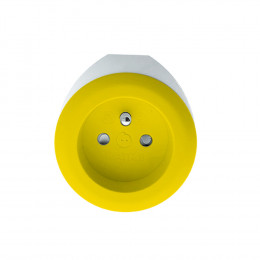 Prise Bewatt Avec Chargeur Usb Réversible (jaune) - Watt And Co
