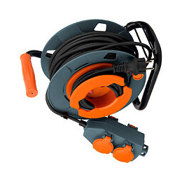 Enrouleur Bricolage - 4 Prises 16a - 3g1,5mm² - 30m - Zenitech