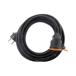 Rallonge Étanche 2p+t H07rn-f 3x 1,5mm² 5m Avec Clip De Fixation Orange - Zenitech