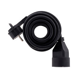 Prolongateur 16a 2p+t Ho5vv-f 3g1,5 Noir 3m Avec Fiche Extraplate - Zenitech