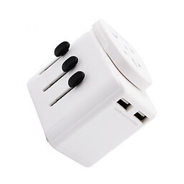 Adaptateur Universel De Voyage 150 Pays + 2xusb - Watt And Co