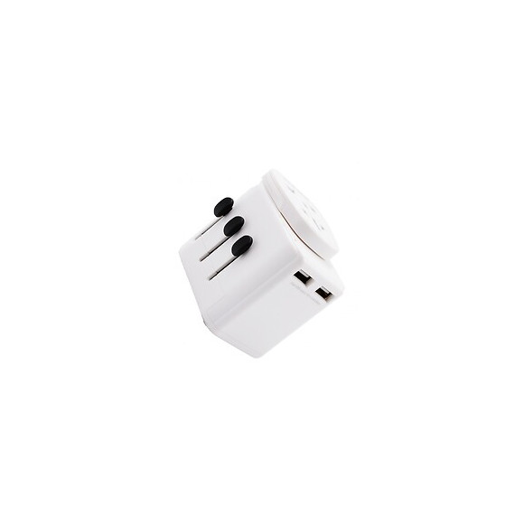 Adaptateur Universel De Voyage 150 Pays + 2xusb - Watt And Co