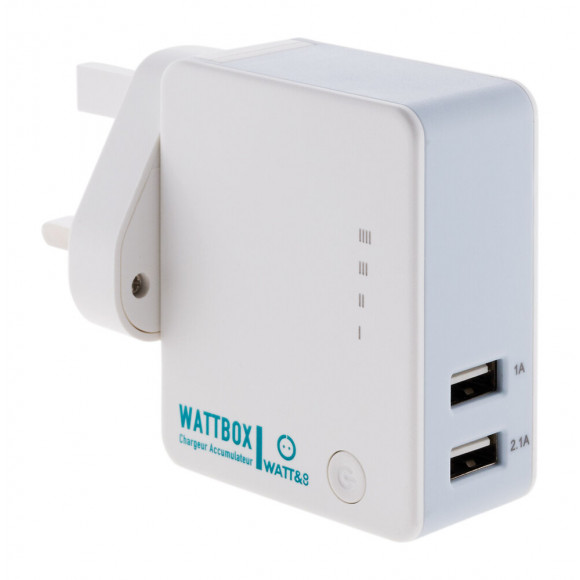 Chargeur Usb Universel Avec Powerbank Intégrée 2600 Mah - Watt & Co