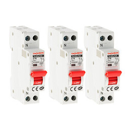 Lot De 3 Disjoncteurs À Vis Ph+n Thomson - 32a Nf