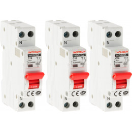 Lot De 3 Disjoncteurs À Vis Ph+n Thomson - 32a Nf