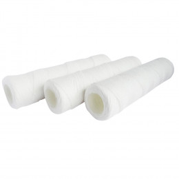 Lot De 3 Cartouches Filtrantes Bobinées 20µ - Taille Standard 10"- Durée 12 Mois