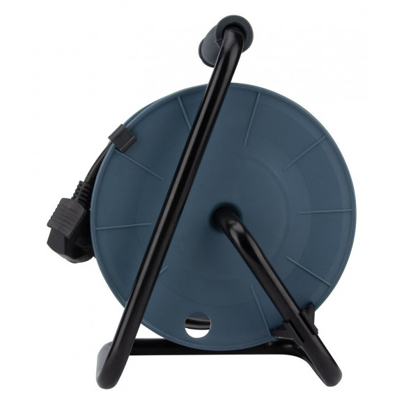 Enrouleur Compact 3 Prises + 2 Usb C/a 12m - Gris - Zenitech