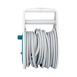 Mini Enrouleur Design 2 Prises + 2 Usb 7 Mètres Bleu - Zenitech