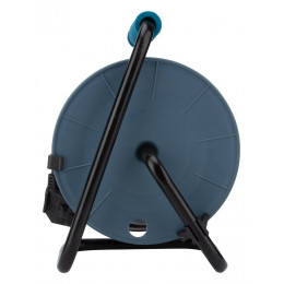 Enrouleur Compact 3 Prises + 2 Usb C/a 12m - Bleu - Zenitech