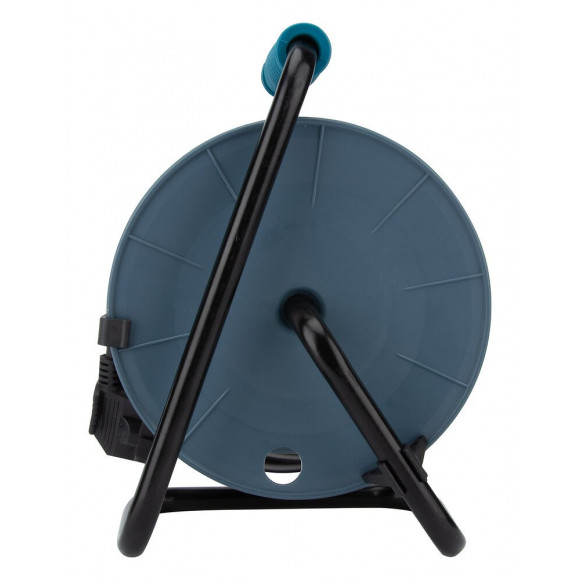 Enrouleur Compact 3 Prises + 2 Usb C/a 12m - Bleu - Zenitech