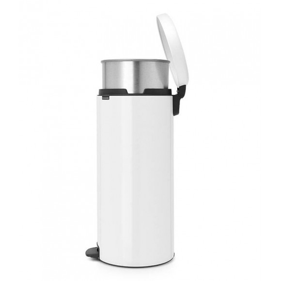 Poubelle À Pédale 30l Blanc - 114748