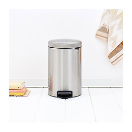Poubelle À Pédale 12l Matt Steel - 113604