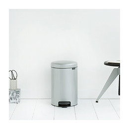 Poubelle À Pédale 12l Metallic Grey - 113680