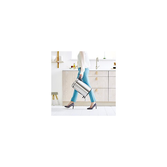 Poubelle À Pédale 12l Matt Steel - 113604