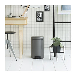 Poubelle À Pédale 12l Platinum - 113628
