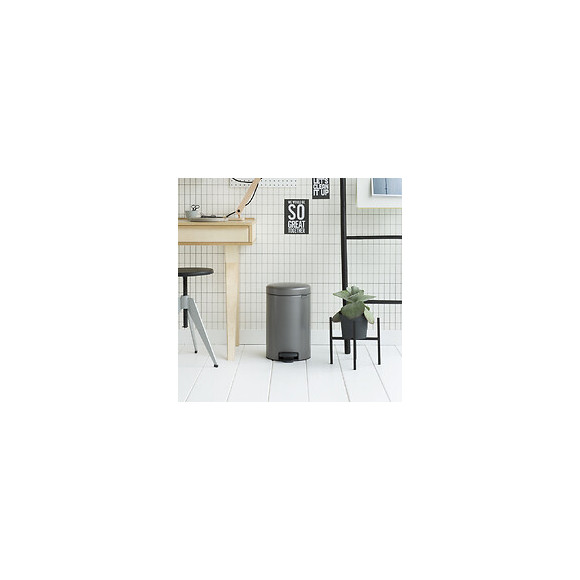 Poubelle À Pédale 12l Platinum - 113628