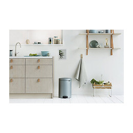 Poubelle À Pédale 20 L Newlcon Metallic Mint - 114120