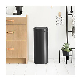 Poubelle De Cuisine 30l Matt Black - 115301