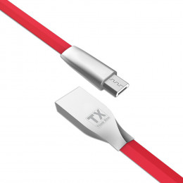 Câble 1.5m Micro Usb Tx Think Xtra En Zinc Rouge