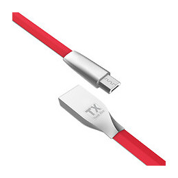 Câble 1.5m Micro Usb Tx Think Xtra En Zinc Rouge